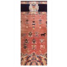 Early 20th Century Chinese Ningxia Pillar Carpet